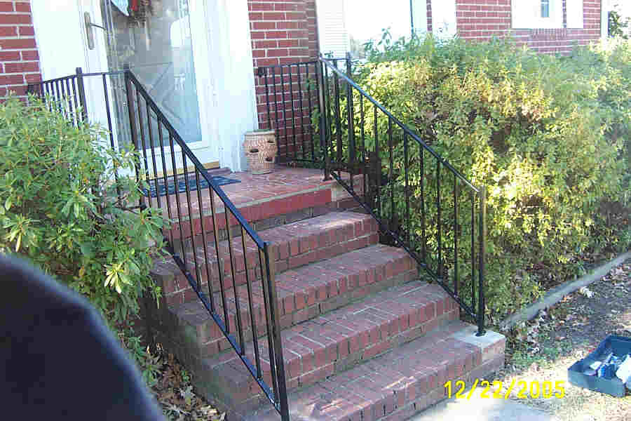 How To Install A Handrail On Brick Stairs